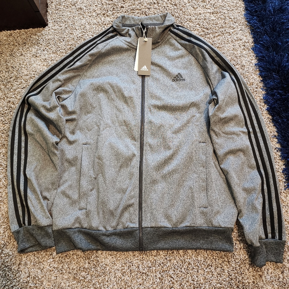 Adidas Mens Large Essentials 3-Stripe Tricot Tracktop Jacket CD8752.